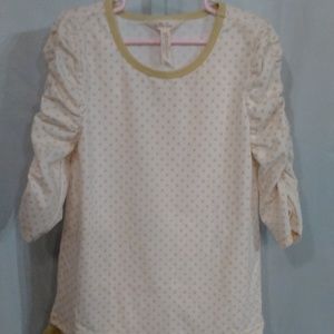 Matilda Jane White With Olive Dots Blouse (10)